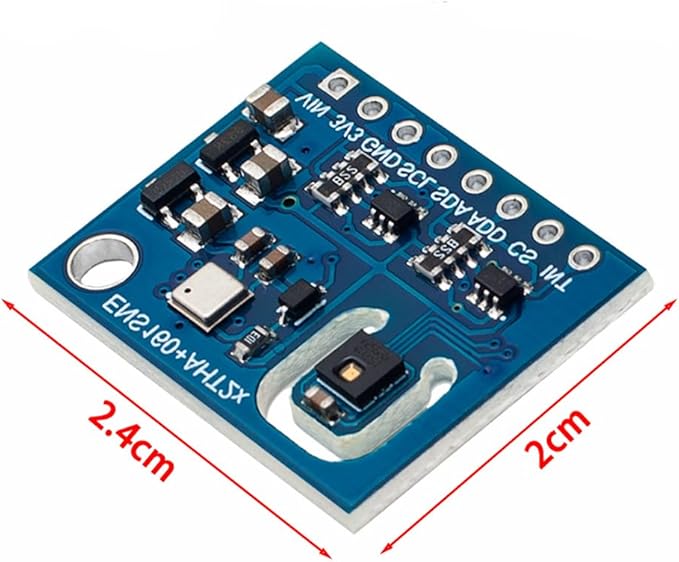 HiLetgo ENS160+AHT21 Carbon Dioxide Sensor CO2 eCO2 VoCs TVOC Gas Sensor Temperature Humidity Sensor Air Quality Monitoring Sensor Replace CCS811 - Image 3