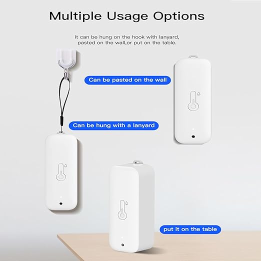 WiFi Thermometer Hygrometer: Smart Temperature Humidity Sensor with App Notification Alert, Data Storage Export, Calibrated Indoor Temperature Monitor, for Room Greenhouse Wine Cellar (2-Pack White) - Image 7