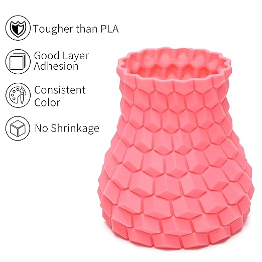INLAND Micro Center PLA+ 3D Printing Filament 1.75mm - PLA Pro Dimensional Accuracy +/- 0.03 mm - 1kg Cardboard Spool (2.2 lbs) (1 Pack Pink, 1.75mm) - Image 2