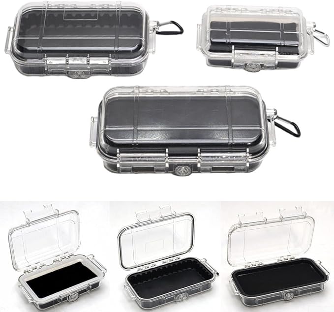 Storage Case, Survival Box Case Outdoor Sports Equipment Sealed Box Shockproof Pressure Proof Dry Boxes for Tools, Phone, Keys(L) - Image 5
