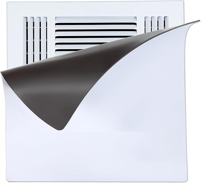 Square Magnetic Vent Covers, 8" x 8" (3 Pack), Extra Strong Magnets, Fits Steel Vents Only, Complete Seal, Air Vent/Register Covers for Home Ceiling, Wall, HVAC, AC, and Heater Vents by Unknown