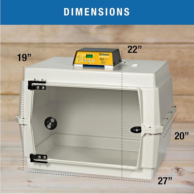 Brinsea TLC-50 Eco Series II Large Bird Brooder, Pet Recovery Incubator with Air Filtration & Digital Temperature Display for Birds, Puppies, Kittens, and Other Orphaned & Injured Small Animals - Image 8