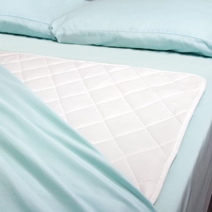 DMI Waterproof Sheet to be Used as a Bed Pad, Bed Liner, Mattress Protector, Pee Pad, Furniture Cover or Seat Protector with Quilted Slide Sheet and 3 Layers of Protection, Without Straps, 36 x 52 by DMI