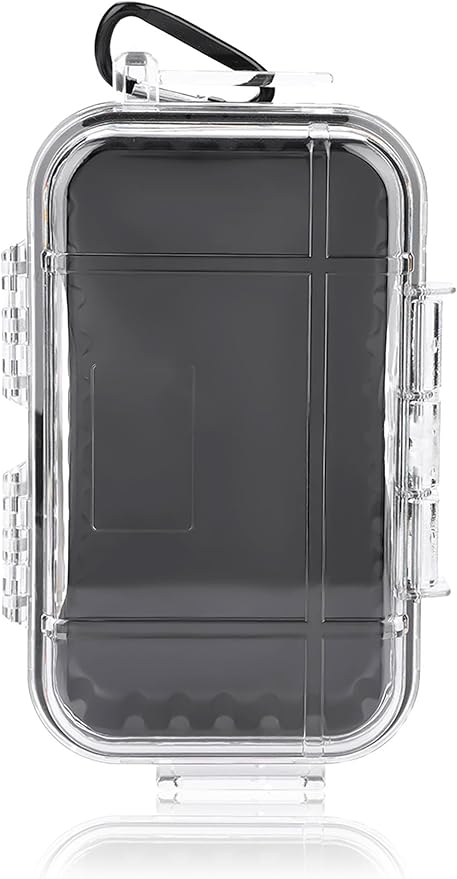 Waterproof Storage Case, Outdoor Sports Survival Equipment Sealed Box Dustproof Pressure Proof Dry Boxes for EDC Tools, Phone, Keys(Clear) by VBESTLIFE