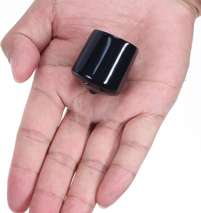 Acocony 15/16 Inch Rubber Cap Round Rubber End Caps PVC Flexible Protector Plastic Plugs for Round Holes Black Pack of 12 - Image 4