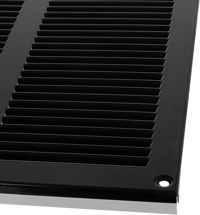14x14 inch (Duct Opening) Vent Cover - Black Ventilation Covers for Wall and Ceiling - Metal Return Grille - HVAC AC Air Vents Register for Indoor and Outdoor Use with Mesh - Image 6