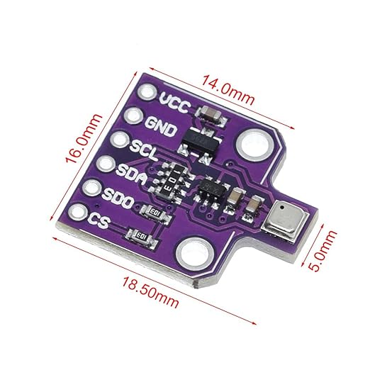 HiLetgo BME680 Digital Temperature Humidity Sensor Module(Temperature/Humidity/Pressure/VOC Gas) 4 in 1 Sensor High Precision Environmental Monitoring Sensor with SPI IIC DC 5V - Image 6