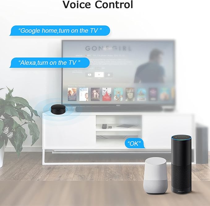 Smart IR Remote Control: Universal WiFi Infrared Remote Control with Temperature Humidity Sensor, App&Voice Control, 3in1 WiFi Thermometer Hygrometer, Compatible with Alexa, Google Assistant - Image 5
