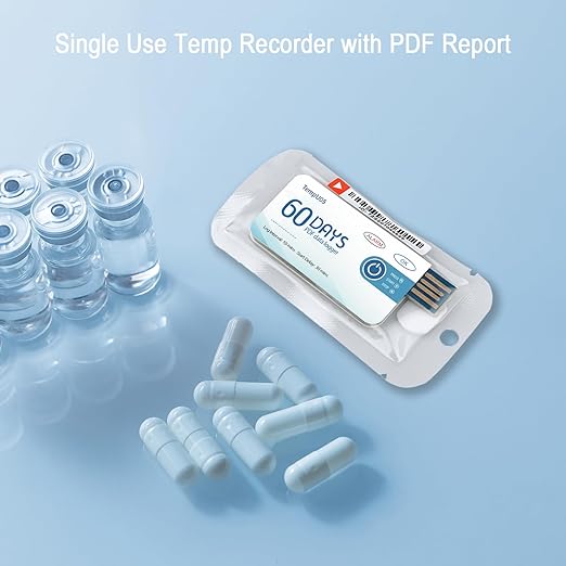 Tzone Temperature Data Logger USB with PDF Report 1 Pack,Single Use Temp Recorder 10000 Points Recording,Disposable Thermometer Logger for Cold Chain Transportation Freezer Storage IP67 Waterproof - Image 7