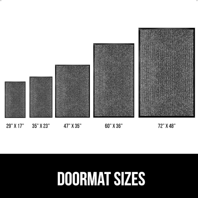 GORILLA GRIP Waterproof Traffic Guard Door Mat, Heavy Duty Entryway Mats, Strong Backing Commercial Utility Rugs for Office Hallway, Garage Floor and Home, Low Profile Carpet, 29x17, Light Grey - Image 6