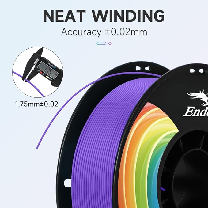 Creality 3D Printer Filament, PLA Plus Filament 1.75mm Violet, PLA Pro Toughness Upgraded Dimensional Accuracy +/- 0.03mm, 1KG Spool(2.2lbs) Ender PLA+ Filament for Most 3D Printer - Image 2