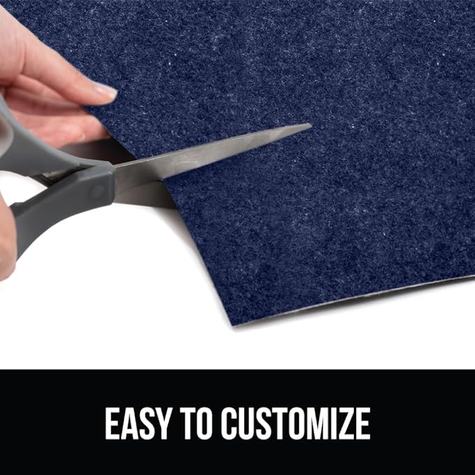 GORILLA GRIP LeakGuard Non-Adhesive Under Sink Mat for Kitchen Cabinet, 24x40, Waterproof Quick Dry Shelf Liner, Durable Absorbent Felt Mats for Bathroom Sinks, Cabinets, Dresser, Easy to Trim, Navy - Image 5
