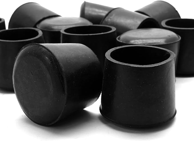 Piutouyar Round PVC Rubber Furniture Covers, 38mm / 1.5 Inches Table Chair Leg Tip Protectors, Non-Slip End Cap for Protect Surfaces, Black (16Pcs) - Image 2