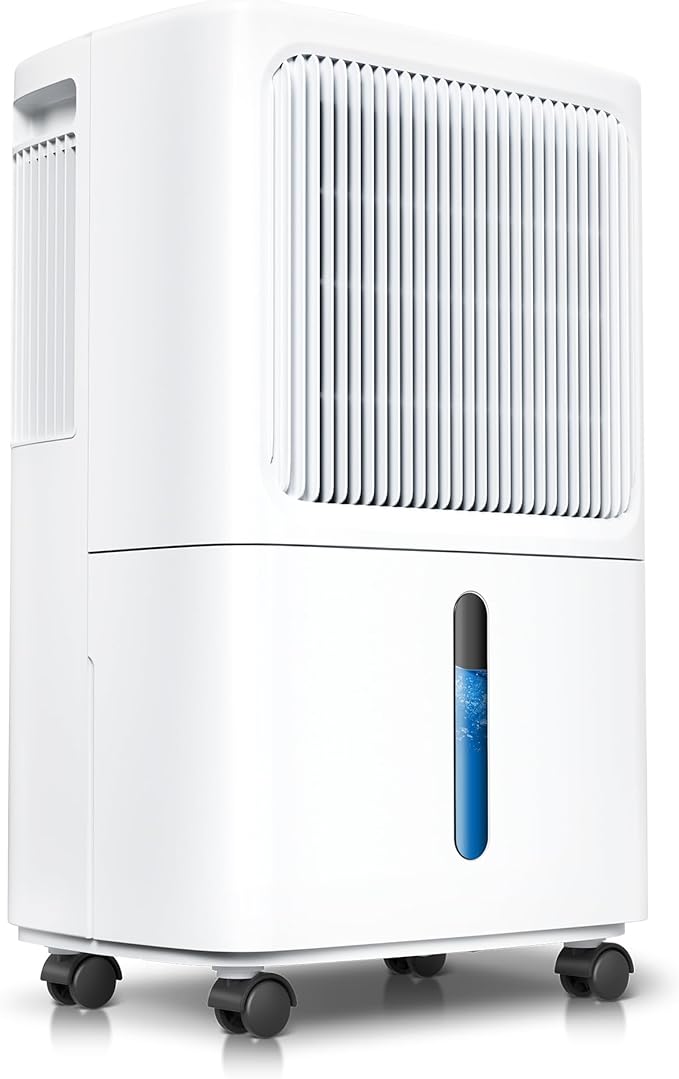 2,500 Sq.Ft Dehumidifier for Basement with Drain Hose, MAX 34 Pint Dehumidifiers for Home with 3 Modes, Smart Humidity Control & Display, 24HR Timer, Auto Defrost for Large Room, Bathroom,Bedroom by WATTSMART