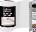 GORILLA GRIP Peel and Stick Paper, Removable Cover for Books, Shelves, Countertops, Drawers, Cabinets and Crafts, Easy Install Kitchen Decor, Shelf, Cabinet Liners, 11.8 in x 10 FT Bright White by GorillaGrip
