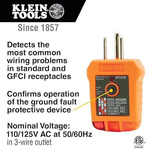 Klein Tools 80023P Tool Set, Home Inspector Tool Kit with Digital Moisture Meter, Non-Contact Voltage Tester, GFCI Outlet Tester, 3-Piece - Image 2