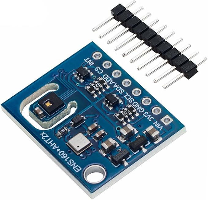 HiLetgo ENS160+AHT21 Carbon Dioxide Sensor CO2 eCO2 VoCs TVOC Gas Sensor Temperature Humidity Sensor Air Quality Monitoring Sensor Replace CCS811 - Image 2