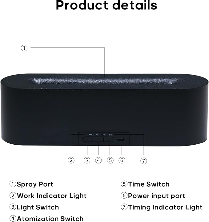 Essential Oil Diffusers,Flame Colorful Water Vapor Fire Fireplace Humidifier for Aromatherapy Aroma Therapy Machine Room Bedroom,Black Flame Diffuser for Essential Oils - Image 4