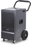 NewAir 160-Pint Commercial Dehumidifier with Pump | Heavy-Duty Industrial Dehumidifier with Drain Hose | For Basements, Water Damage Repair and Large Space Humidity Control by NewAir