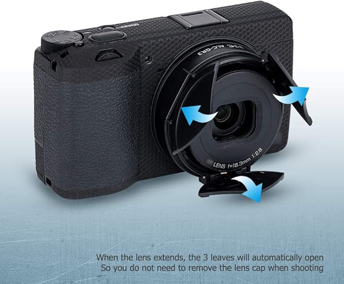 JJC Auto Open and Close Lens Cap Cover for Ricoh GR III GR III HDF GR3 GR3 HDF Digital Camera, Dustproof and Anti-Scratch Lens Protector No Need to Remove - Image 4