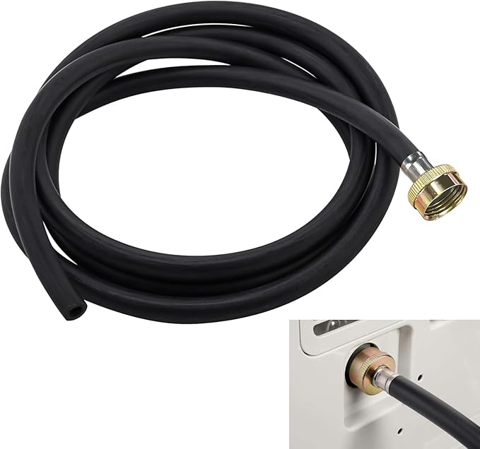 Succulentlovers 6Ft Dehumidifier Drain Hose - 3/4" FHT Dehumidifier Hose with Premium Brass Connectors Thickened Rubber Drain Hose for Most of Dehumidifiers by succulentlovers