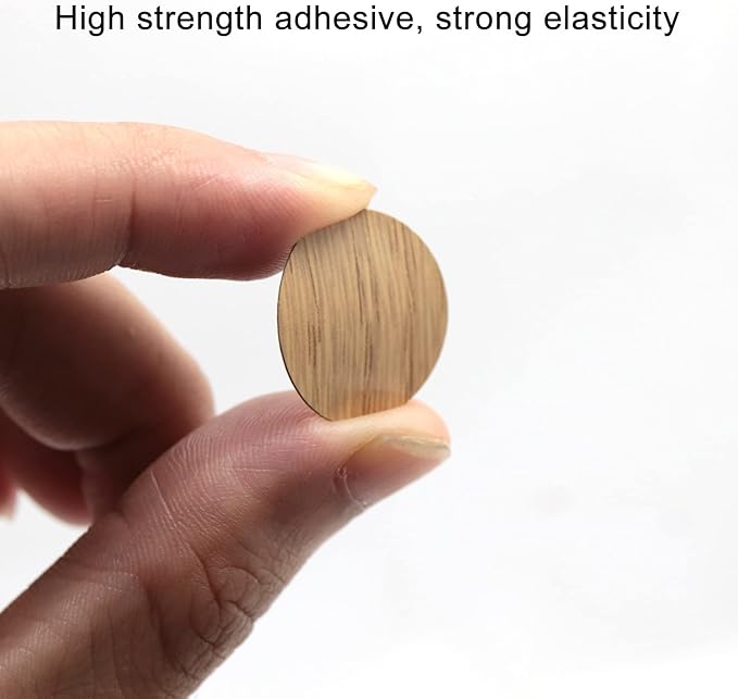 Self-Adhesive Screw Hole Stickers PVC Cover Caps Dustproof for Wooden Furniture Cabinet 21mm 2 Sheets/108 Pcs Maple - Image 5