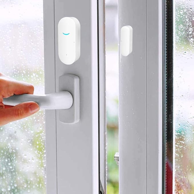 WiFi Door and Window Sensors,Tuya Smart Alarm with Free Notification APP Control Home Security Alarm System, No Hub Required,Compatible with Alexa, Google Home (1-Pack) - Image 3