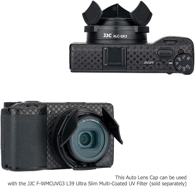 JJC Auto Open and Close Lens Cap Cover for Ricoh GR III GR III HDF GR3 GR3 HDF Digital Camera, Dustproof and Anti-Scratch Lens Protector No Need to Remove - Image 3