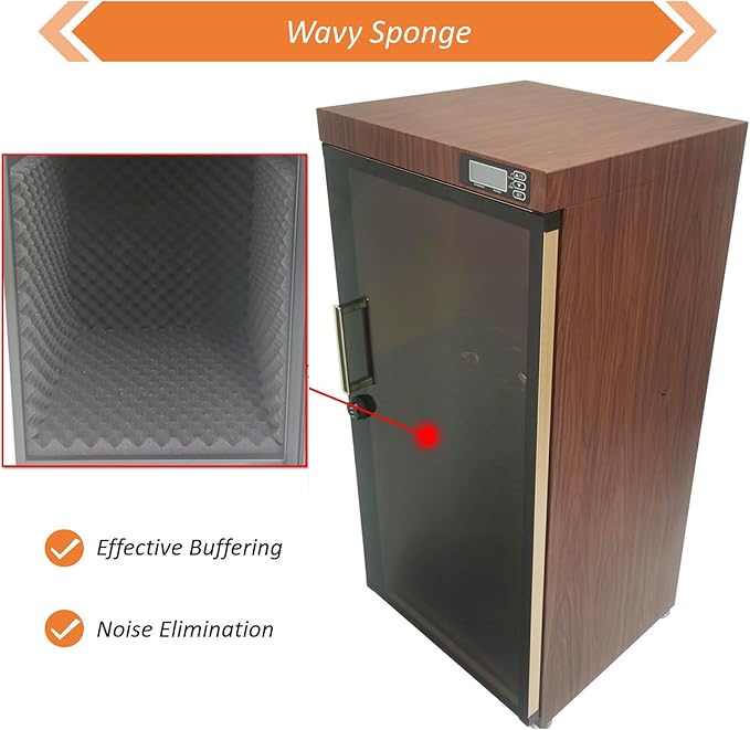 INTSUPERMAI 110V Smart Dry Cabinet with Humidifier Dehumidifier, Musical Instrument Storage Cabinet for Violins 35-60% RH Control Basses Display Case Lockable Musical Instrument Storage Box - Image 8