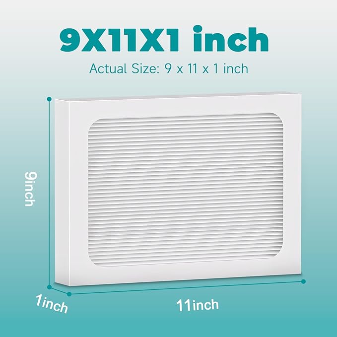 2-Pack 9 x 11 x 1 MERV 13 Replacement Dehumidifier Filter Compatible with Santa Fe Compact70, Ultra70, Element, Compact2, UA 65H dehumidifier Models - Image 2