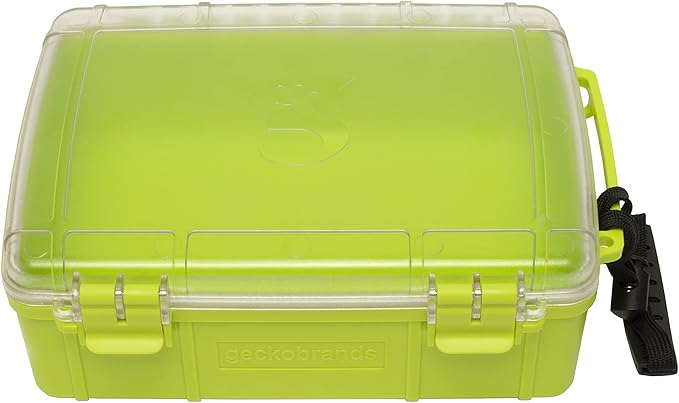 geckobrands Waterproof Dry Box with Silicone Liner – Durable, Dust-Proof, Crush-Proof Storage for Electronics and Gear by geckobrands