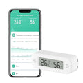 WiFi Thermometer Hygrometer: Smart Temperature Humidity Sensor, Indoor Room Temperature Monitor with App Notification Alerts & Free Data Storage Export, Digital Remote Monitor for Bedroom (1-Pack) by GaoducashforSmartLife