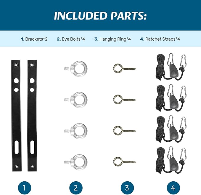 ARGENDON Hanging Kits for Compact Dehumidifiers, Easy Way to Raise and Lower Dehumidifier, Helps Reduce Noise and Vibration of the Unit, Suitable for ARGENDON Crawl Space Dehumidifier Black - Image 7