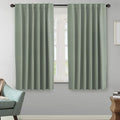 H.VERSAILTEX Blackout Curtains Thermal Insulated Window Treatment Panels Room Darkening Blackout Drapes for Living Room Back Tab/Rod Pocket Bedroom Draperies (2 Panels, Cyan, 52 x 63 Inch) by HVERSAILTEX