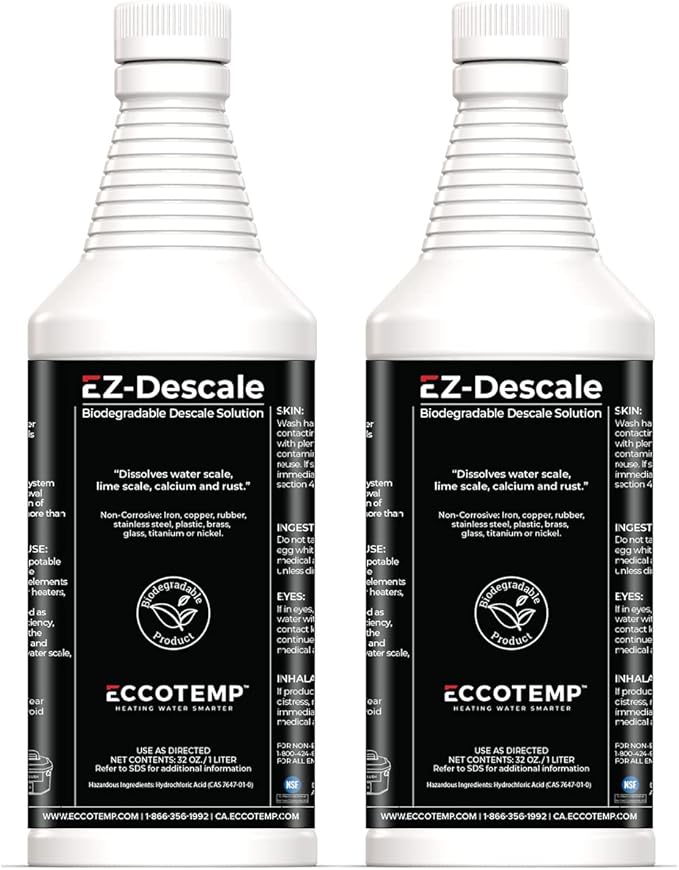 Eccotemp EZ-Flush Descaling Solution, 32 oz. (2 pack) by Eccotemp