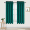 DWCN Blackout Curtains Thermal Insulated, Energy Saving & Noise Reducing Bedroom and Living Room Curtains, Hunter Green, W 42x L 63 Inch, Set of 2 Rod Pocket Curtain Panels by DWCN