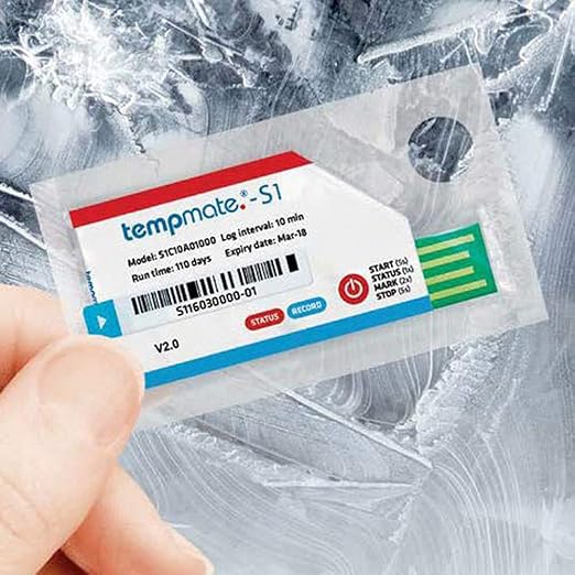 (Pack of 5) Thermal Mapping Area Mapping Single use Data Logger, thermocouple Data Logger,Temperature Humidity Data Logger Refrigerated Truck Temperature Monitoring Data Logger tempmate S1 - Image 5
