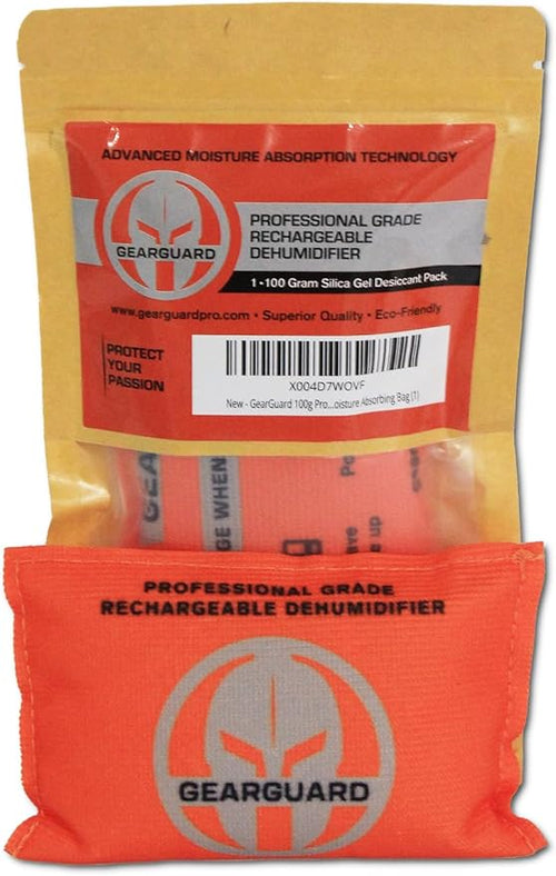 100g Professional Grade Rechargeable Dehumidifier - Desiccant (1-Pack) Moisture Absorbers for Storage Bins, Gun Safes, Cars, Boats, Closets, and other valuables. by Unknown