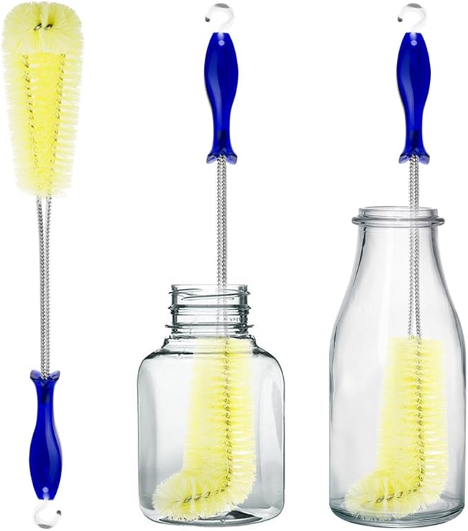 Long Bottle Brush Cleaner -16" Bottle Cleaning Brush Flexional Water Bottle Cleaner Washer Tool for Water Bottles,Cup,Tumblers or Wine Stemware by FRMARCH