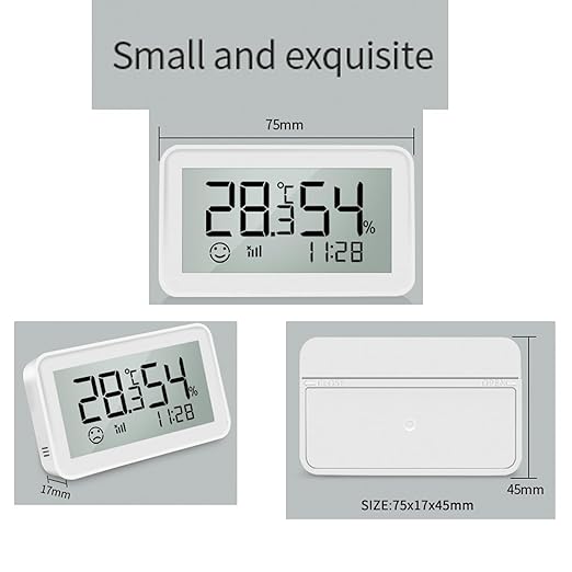 Wengart Zigbee Temperature Humidity Sensor with LCD Display, Indoor Thermometer Hygrometer for Home Assistant, Alexa (Hub Required), Remote Monitoring for Guitar Case, Humidor & Greenhouse, SZT04E_Z - Image 6