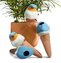 Bird Shaped Plant Watering Globes(Bule 4ps) Plants Suitable for Indoor and Outdoor Use Should be Kept Constantly Moist. The Interesting Shape Makes The Garden More Interesting and Beautiful. by YFDB