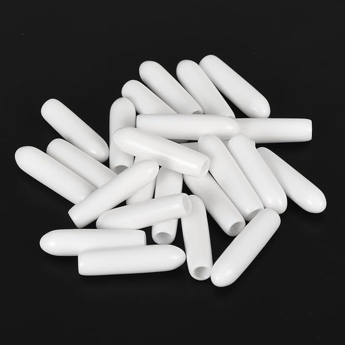 uxcell 20pcs Rubber End Caps 2.5mm ID Vinyl Round End Cap Cover Screw Thread Protectors White - Image 4