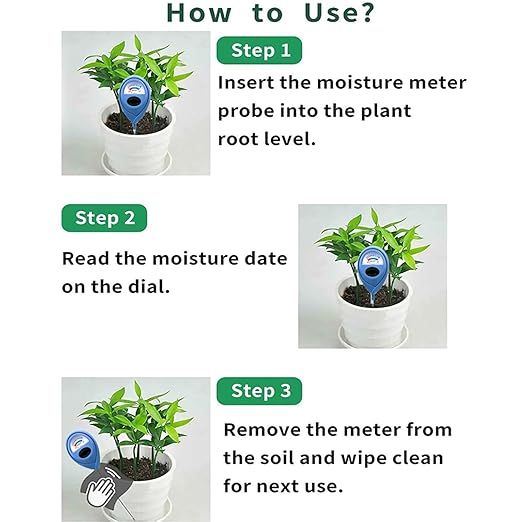Soil Moisture Meter, 2 Packs Plant Water Meter, Moisture Meter, Blue + Blue Soil Test Kit, Soil Tester Hygrometer, Plant Water Meter, Plant Care Tools for House Plants, Gardening Gifts - Image 4