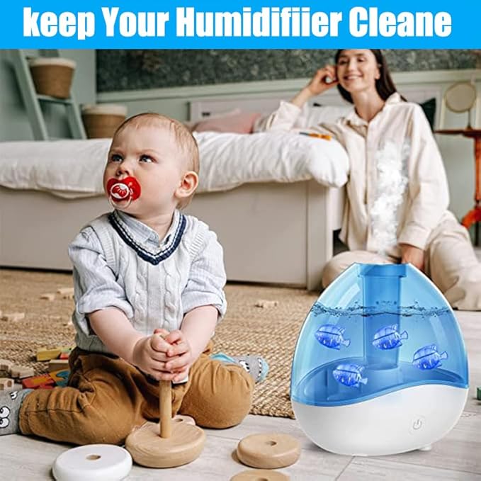 16Pack Universal Humidifier Tank Cleaner,Demineralization Cleaning Ball for Most Humidifier & Fish Tank, Purifies Water, Eliminates White Dust and Odor, Prevents Hard Water Build-Up - Image 7