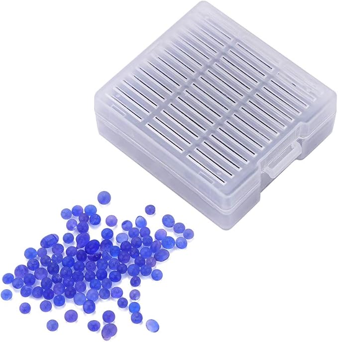 Reusable Silicone Desiccant, Blue Indicating Gel Desiccant Beads Compact Lightweight Moisture Beads Moistureproof Dehumidifier for Camera Car Closet Cabinet Bag Storage Box - Image 3