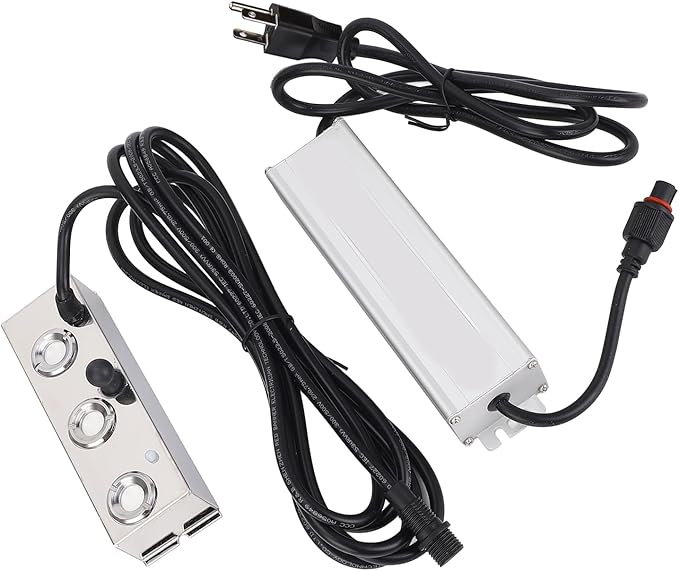 Garosa Ultrasonic Mist Maker, 3 Head Stainless Steel Fogger IP67 Water Proof Power Supply for Indoor Outdoor Landscape Garden Humidifier (US Plug) - Image 6