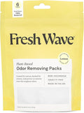 Fresh Wave Lemon Odor Eliminating & Deodorizing Packs | Bag of 6 | Safer Odor Relief for Small Spaces | Natural Plant-Based Odor Eliminator | Odor Absorbers for Home by FreshWave