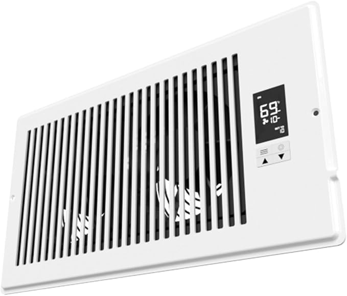 Quietcool Register Booster Fan for 6" x 12" Registers - Smart App Control - Quiet Vent Fan with Auto Thermostat - 10 Speeds - Image 6