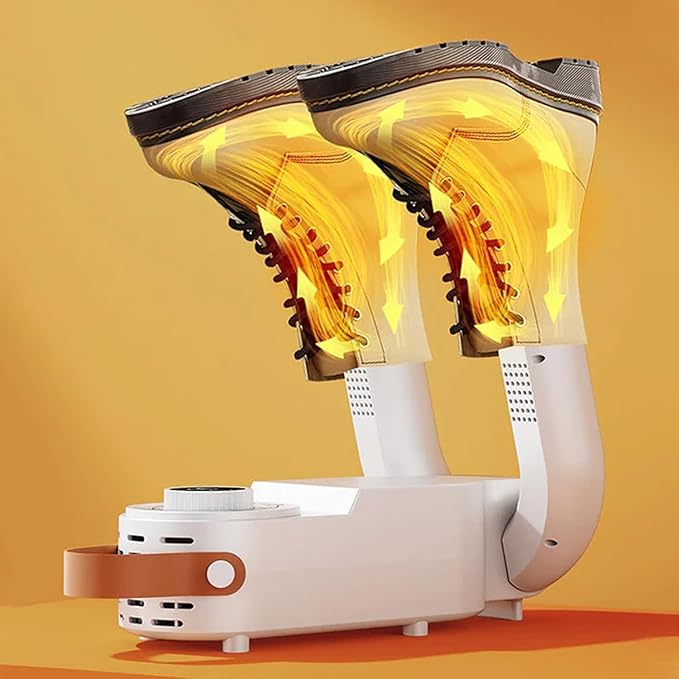 Deodorizing Shoe Dryer, Rapid Boot & Sneaker Dryer with Intelligent Timing, Auto-Off Timer, Foldable Design, Smart Panel, Low Noise, 360° Airflow for Work Boots, Shoes, and Slippers (Style 1) - Image 3