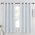 NICETOWN Room Darkening Curtain for Bedroom - (Greyish White/Silver Grey Color) Solid Thermal Insulated Blind Room Darkening Drape/Drapery for Windows,52x63 inches, 1 Pack by NICETOWN